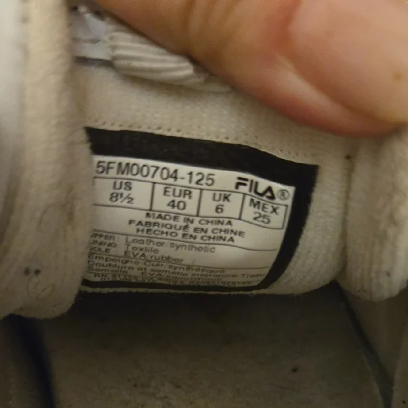 Fila White Platform Sneakers with Retro Design - Picture 5 of 9